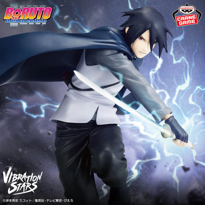 Banpresto Boruto: Naruto Next Generations Vibration Stars Uchiha Sasuke II Prize Figure