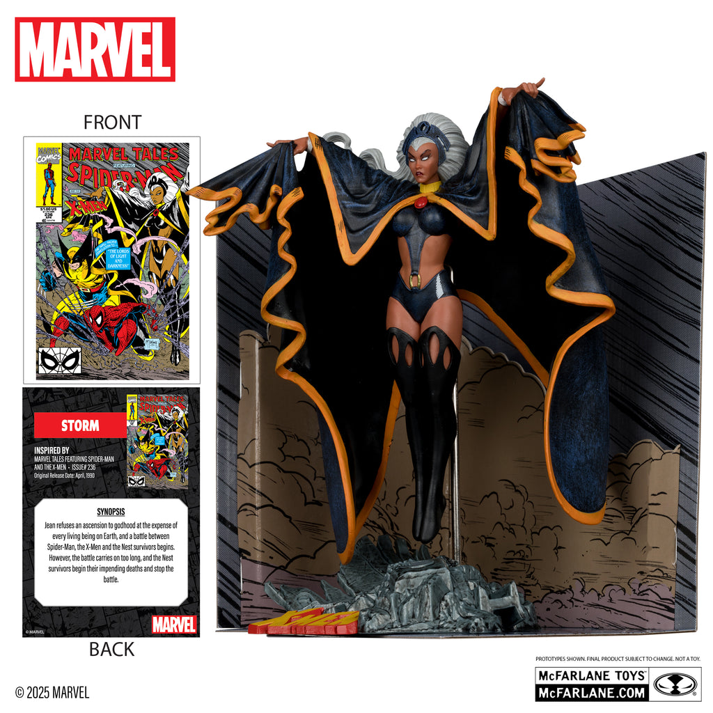 McFarlane Toys - Storm 1/10th Scale Premium Figure w/Scene (From Marvel Tales Ft. Spider-Man and The X-Men #236)