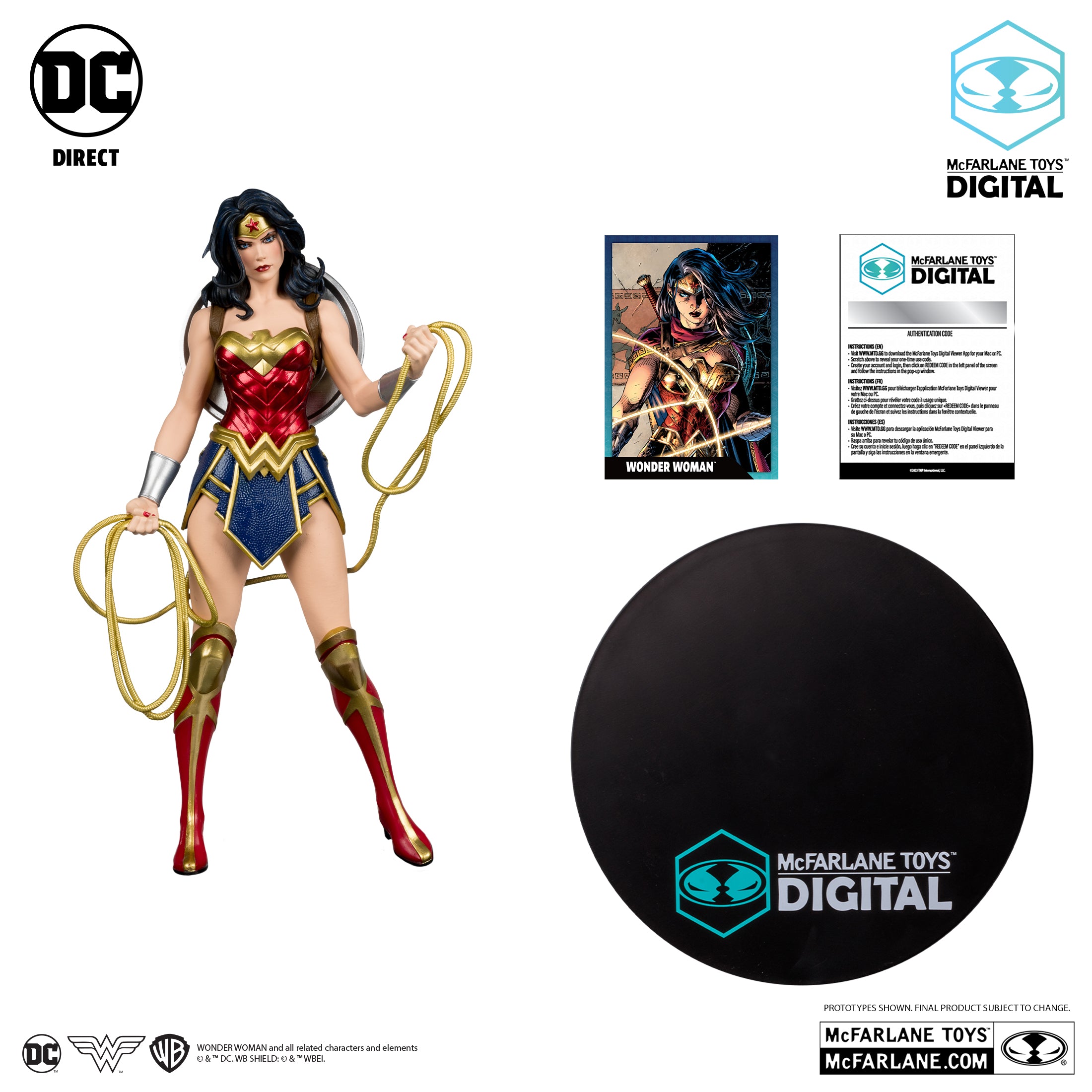 McFarlane Toys - Wonder Woman by Jim Lee 1/6th Scale Premium Posed Figure w/McFarlane Toys Digital Collectible