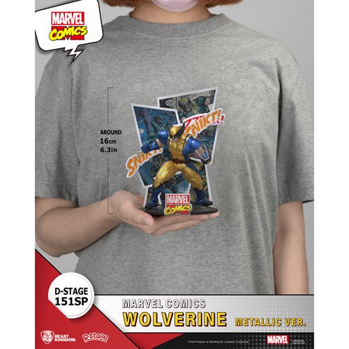 Beast Kingdom - Marvel Comics Wolverine (Metallic Ver.) D-Stage Premium Non-Scale Statue