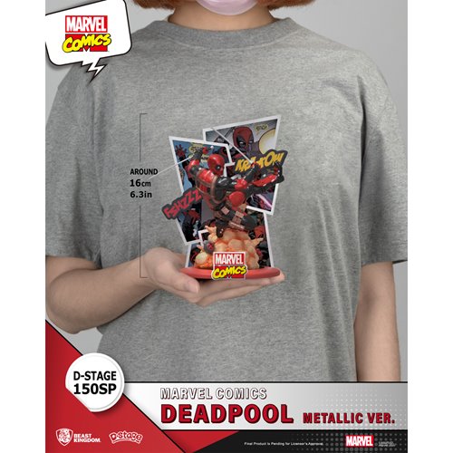 Beast Kingdom - Marvel Comics Deadpool (Metallic Ver.) D-Stage Premium Non-Scale Statue