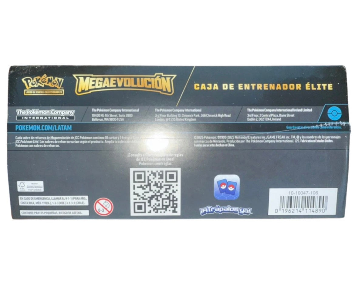 Pokémon TCG: Mega Evolution Elite Trainer Box - Mega Lucario Ver. (Spanish)