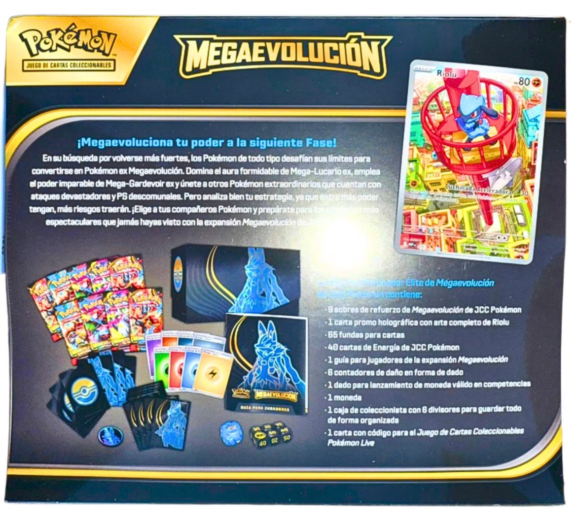 Pokémon TCG: Mega Evolution Elite Trainer Box - Mega Lucario Ver. (Spanish)